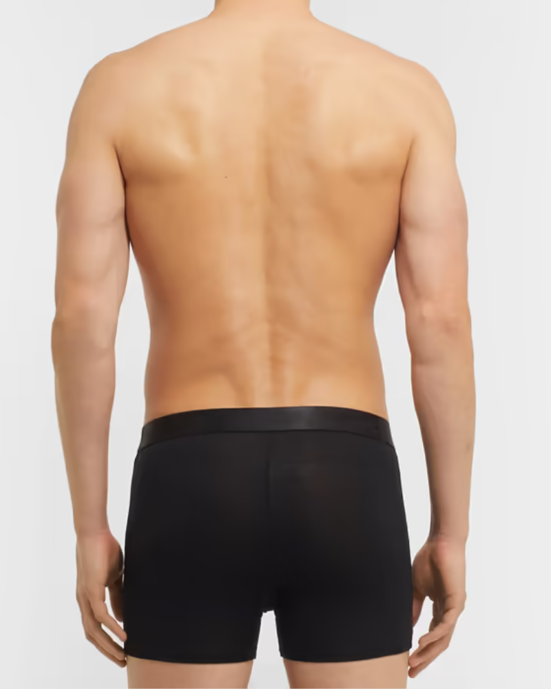 2-PACK PREMIUM BLACK BOXER BRIEF