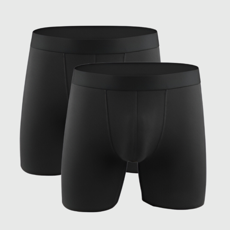 2-PACK PREMIUM BLACK BOXER BRIEF